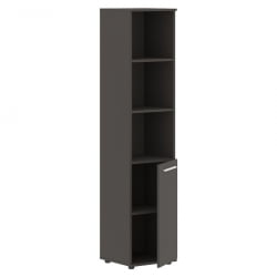 Шкаф-колонка с глухой малой дверью ЕДИС ЕХCС 42.5 Мокко Белый Мокко / EDIS EHCS