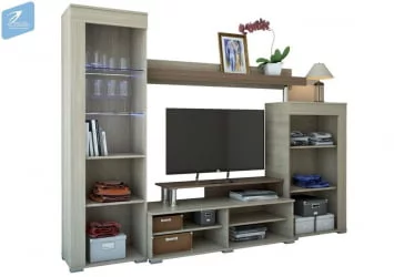 Гостиная Соло 9А Ясень шимо светлый - Ясень шимо темный