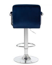 Стул барный ДОБРИН КРУГЕР АРМ (синий велюр (МДЖ9-117)) / DOBRIN KRUGER ARM (MJ9-117))