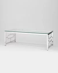 Журнальный стол БРУКЛИН 120кс60 Серебро / 120x60