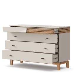 Комод 1200 Нильс ЛД 423.050.000 Кашемир/Дуб Тортуга