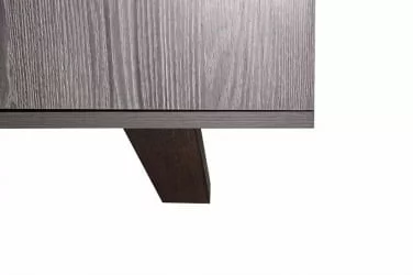 Шкаф-стенка в гостиную Элена Лайт 1 Ясень Черный Бодега Белый