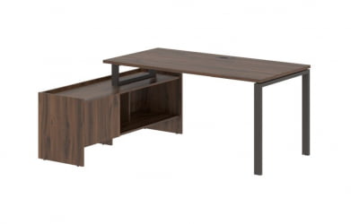 Стол с тумбой EDIS EUCT 17814 Дуб Денвер темный Мокко