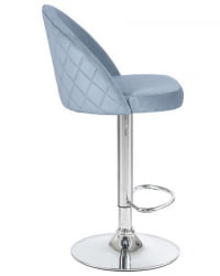 Стул барный ДОБРИН МИЛАНА (пудрово-голубой велюр (МДЖ9-74)) 2 шт / DOBRIN MILANA (MJ9-74))