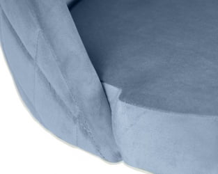 Стул барный ДОБРИН МИЛАНА (пудрово-голубой велюр (МДЖ9-74)) 2 шт / DOBRIN MILANA (MJ9-74))