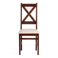 Стул CROSSMAN (комплект) NEW, Многослойный березовый шпон, 41х40x100 см, cappuchino/велюр бежевый