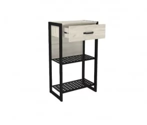 Комплект мебели для прихожей Техно ЛД №1 Дуб Крафт Белый Черный