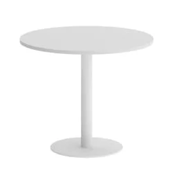 Стол журнальный круглый HOME OFFICE VR.SP-5-90.1 Белый/Белый металл