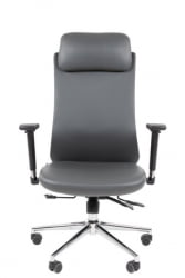 Офисное кресло CHAIRMAN 500 LUX экокожа Серый
