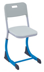 Стул ученический СМАРТЙ регулируемый по высоте (рост 5-7) Синий/Серый / SMARTY