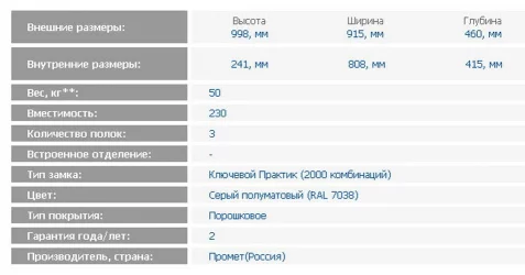 Картотечный шкаф AMF 1091/3