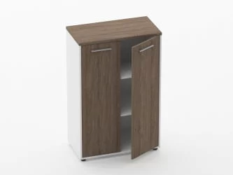 Шкаф 2 широкий закрытый Дека 10.12.131 Дуб Верцаска/Белый / Deka