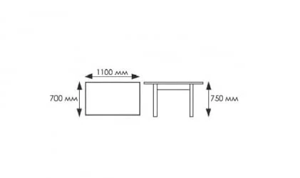 Стол обеденный Прямоуг. ажур ХРОМ Р-26 белая ЛДСП белый