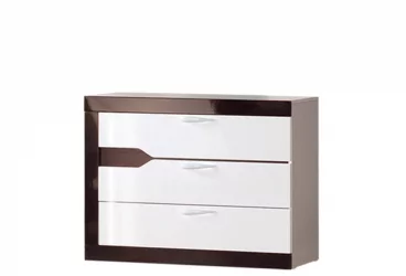 Комод Ронда №311 Венге Белый глянец