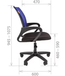 Кресло оператора CХАИРМАН 696 ЛТ (ЛТ) Красный / CHAIRMAN (LT)