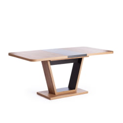 Стол обеденный VOX ЛДСП, 132-172x85x75,5 см, Дуб артисан/Графит