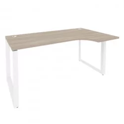 Стол эргономичный правый на О-образном м/к ОНИКС О.МО-СА-1Р Дуб Аттик/Белый / ONIX O.MO-SA-1R