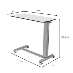 Прикроватный столик EUREKA ERK-BF-1006, белый