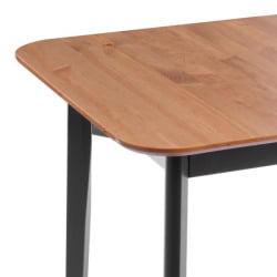 Стол Соната Люкс/ Sonata Lux table, 120х75х73 см массив сосны, антик/черный, 120х75х73 см