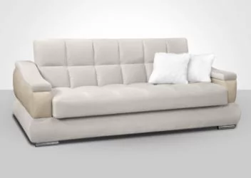 Диван тканевый Голливуд пружинный блок Боннель (форест беудж/арена бежевая)