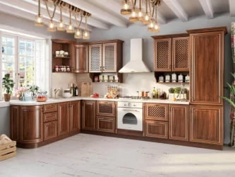 Шкаф кухонный 400 высокий Кантри ЛД 235.334.000 Ноче Таволато