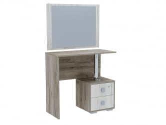 Зеркало в прихожую Дуб крафт серый/Дуб крафт белый