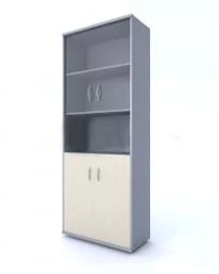 Шкаф СТ-1.4 Клен/металлик