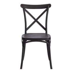 Стул со спинкой CROSS (mod. PL24) пластик, 48 х 58 х 89 см, Black (черный) 05