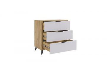 Комод Адам MSA-02 дуб крафт золотой/белое дерево