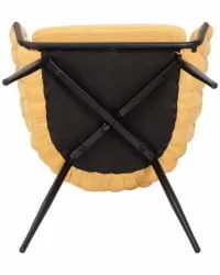 Стул обеденный DOBRIN MATILDA Желтая ткань LAR 275-8