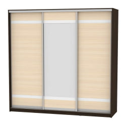 Шкаф-купе B-230х235х60-3(Венге-ДМ-D9D10D9)