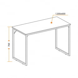 Дизайнерский стол WD-08 Burnt