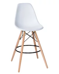 Стул барный ДОБРИН ДСВ БАР Белый В-02 / DOBRIN DSW BAR W-02