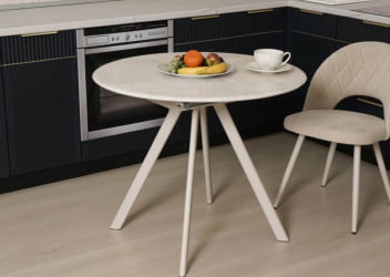 Раздвижной овальный стол Орфей 50 (01) Стоун крем