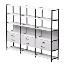 Набор стеллажных систем Everprof EVO №9 Белый Черный