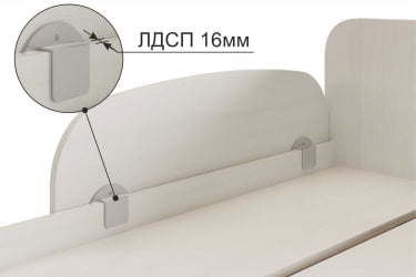 Бортик для деткой кровати XYZ-123 белый рамух
