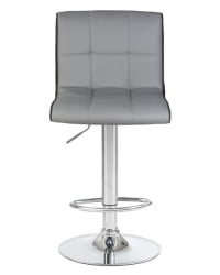 Стул барный DOBRIN CANDY (светло-серый-черный) 2 шт