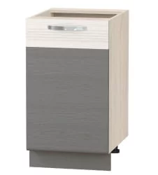 Напольный шкаф (лев/прав) Графит 74.72 Сосна Астрид/Ваниль/Графит