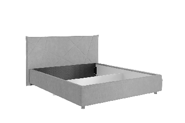 Кровать 1.6 Квест с основанием ЗО.КМ1.6-17 сосна (велюр) / ZO.KM1.6-17