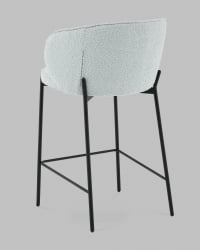 Стул полубарный Тисдейл букле светло-голубой