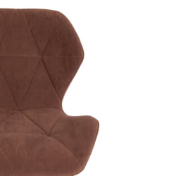 Компьютерное кресло SELFI флок , коричневый, 6