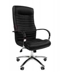 Кресло руководителя CHAIRMAN 480 N кожа Черный