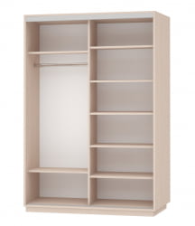 Шкаф-купе двухдверный Экспресс Дуо 1600х2400х Париж/Дуб молочный / 1600х2400h