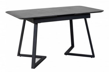 Стол Роналдо раздвиж. 140-180 Темный мрамор/Бабочка