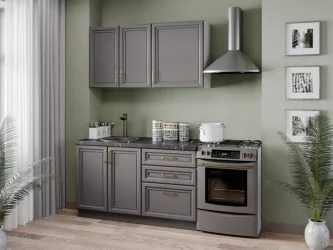 Панель окончание шкафа кухонного 722 Джелатто ЛД 241.900.000 Оникс серый