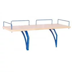 Полка задняя к столам Полка_з 1/600 (Полка_з 7/600) Клен Синий / Polka_z (Polka_z