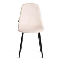 Мягкий стул BREEZE (mod. JSC-58) Велюр/металл , 44 х 53 х 86 см, beige (бежевый) HLR2 / черный
