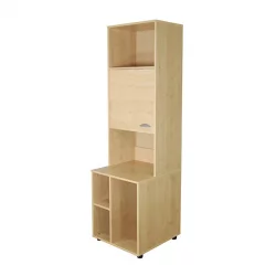 Стеллаж с тумбой под системный блок и дверкой Modul 3 Клен