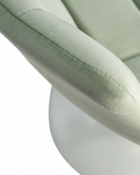 Стул барный DOBRIN TAILOR WHITE (пудрово-мятный велюр (MJ9-87)) 2 шт