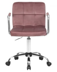 Офисное кресло для персонала ДОБРИН ТЕРРЙ (пудрово-розовый велюр (МДЖ9-32)) 2 шт / DOBRIN TERRY (MJ9-32))